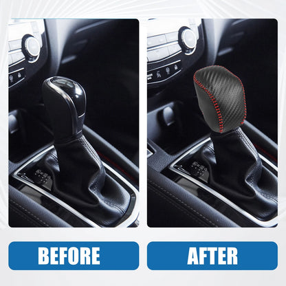 Gear Shifting Knob Cover Trim for Toyota Highlander 2020-2023 Black Red