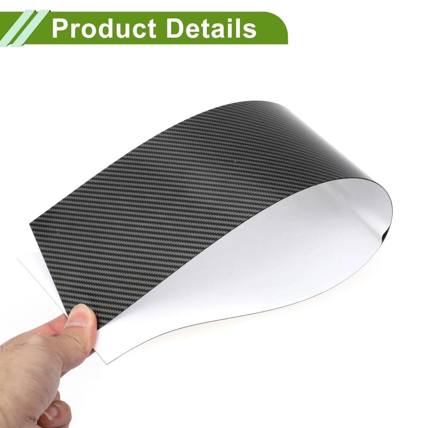 6 x Door Pillar Window Trim Carbon Fiber Pattern Black for Chevy Silverado