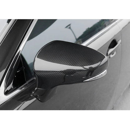 Carbon Fiber Wing Rearview Mirror Cover Caps Trim Fit For Lexus IS GS 2013-2018
