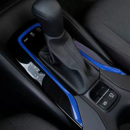 Blue Titanium Control Panel Cover Bezel for Toyota Corolla (2019-2023)