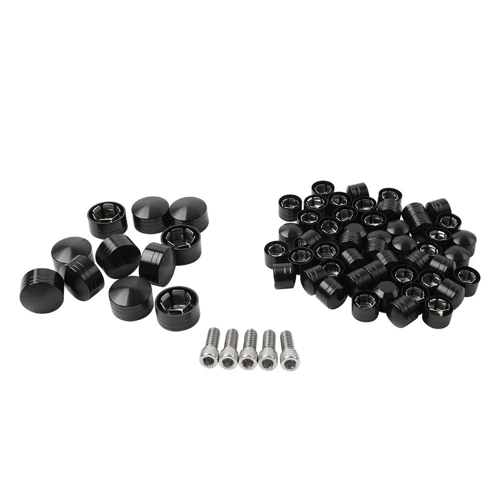 Engine Topper Bolt Black Screw Cap for Harley Twin Cam Softail Fat Boy (07-17)