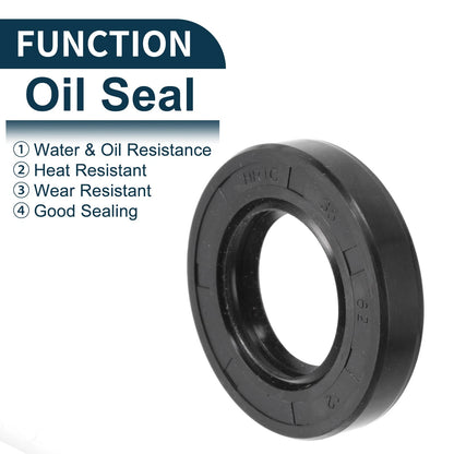 Oil Seal 5 x Rotary Shaft Seal NBR Rubber 35x62x12mm Black