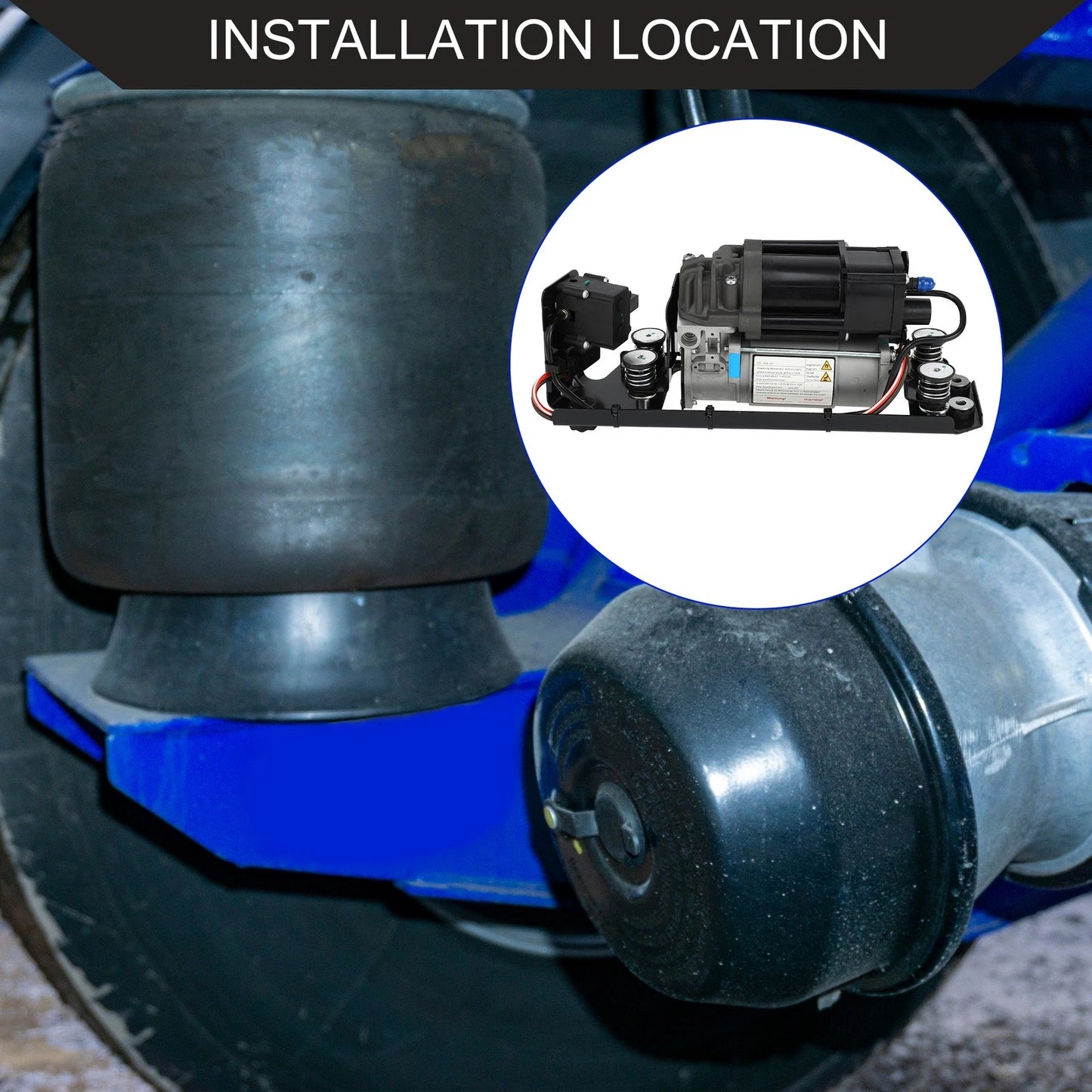 Air Suspension Compressor with Bracket for BMW 535i (2009-2017)