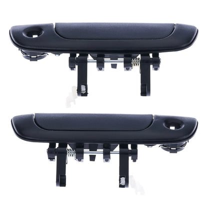 2 x Front Outer Door Handles Black for Suzuki Baleno (1995-2002)