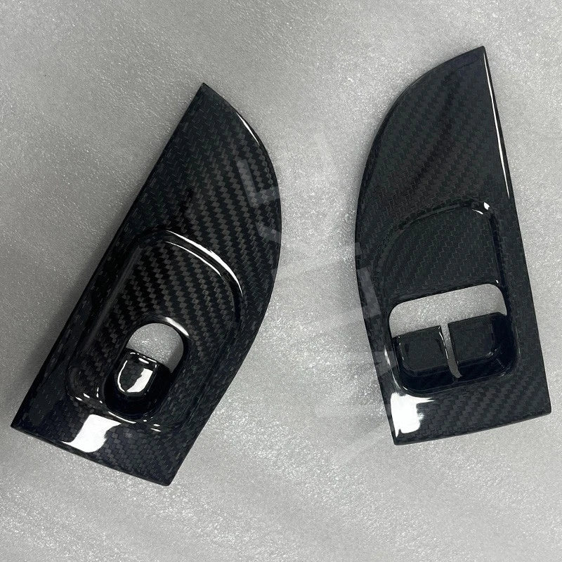 100% Carbon Fiber Window Switch Cover Trim for Maserati GranTurismo GC 2008-2024