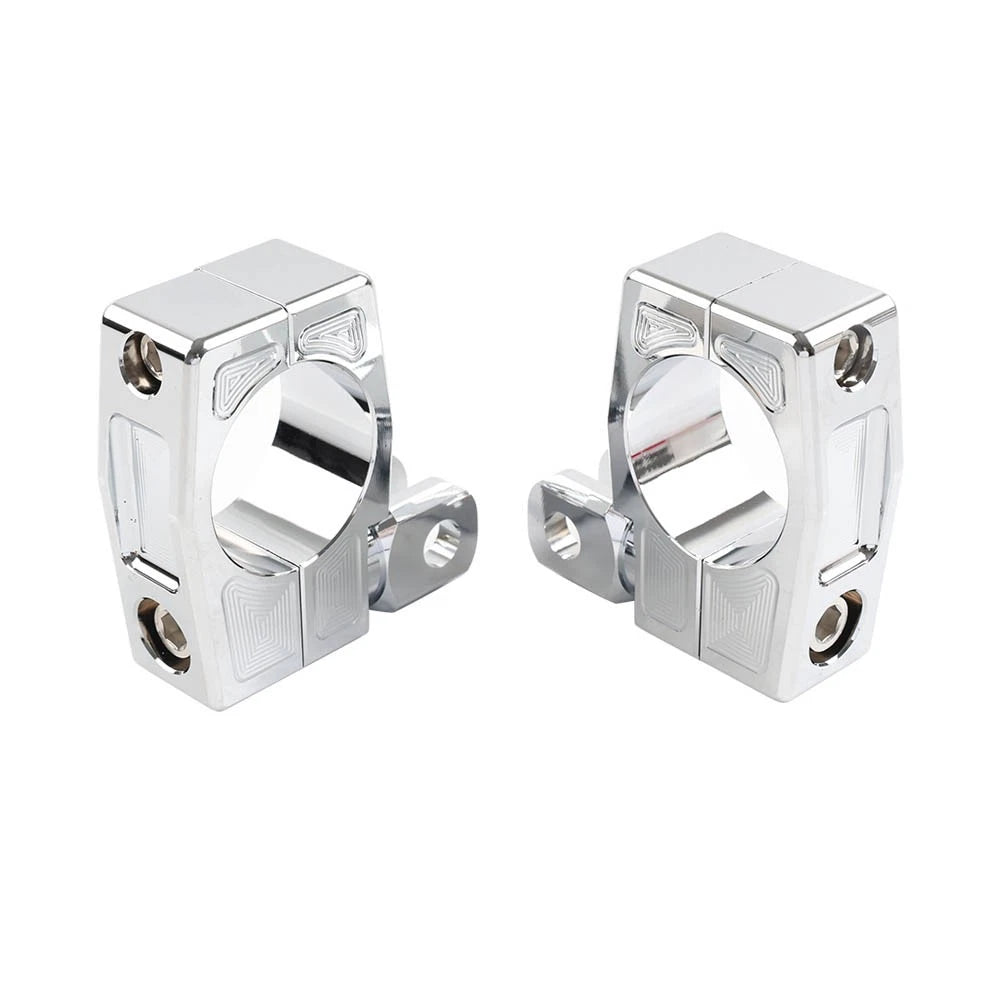 38MM Highway Crash Bar Mount Foot Peg Rest Clamp Bracket for Harley