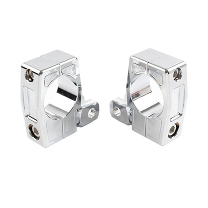 38MM Highway Crash Bar Mount Foot Peg Rest Clamp Bracket for Harley