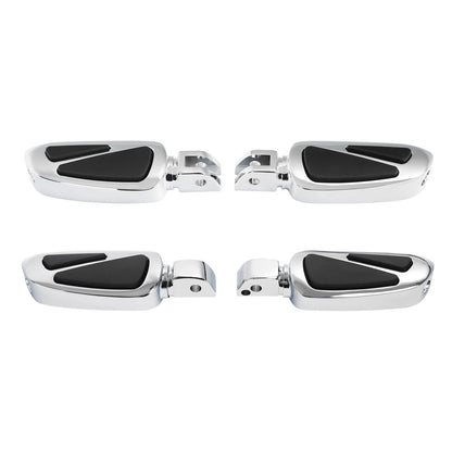 Chrome Rider Driver & Passenger Footpegs for Harley Low Rider (2018-2025)