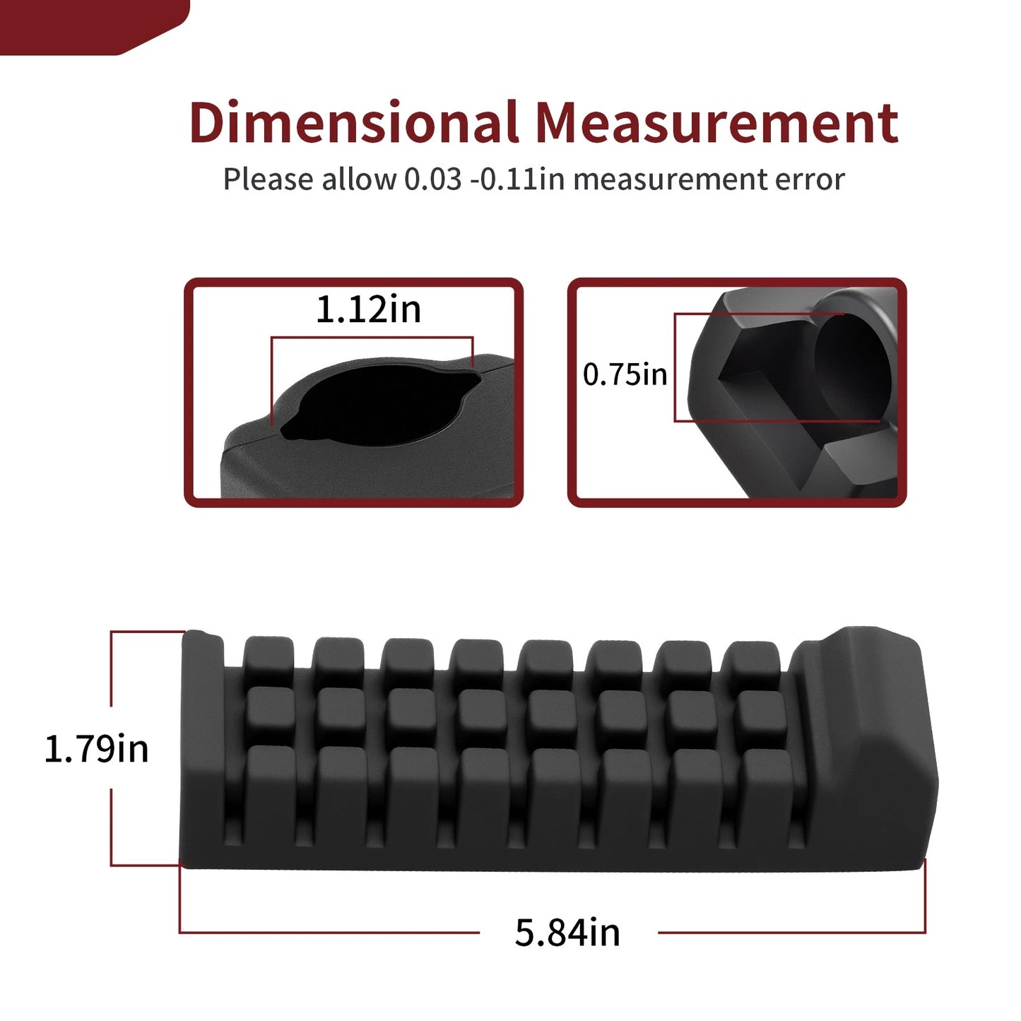 Foot Peg Rest Rubber for Suzuki Quadsport 80 LT80 1987-2005