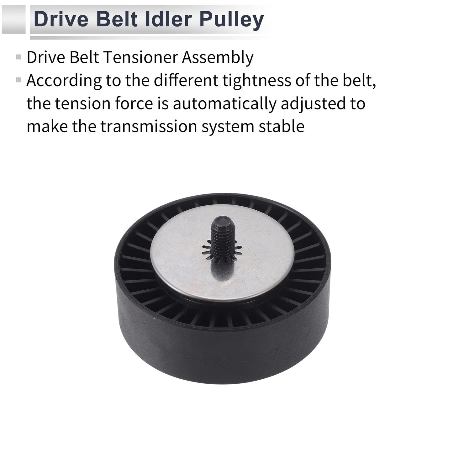 Drive Belt Idler Pulley for BMW 335 (2007-2013) Black 1 x Piece