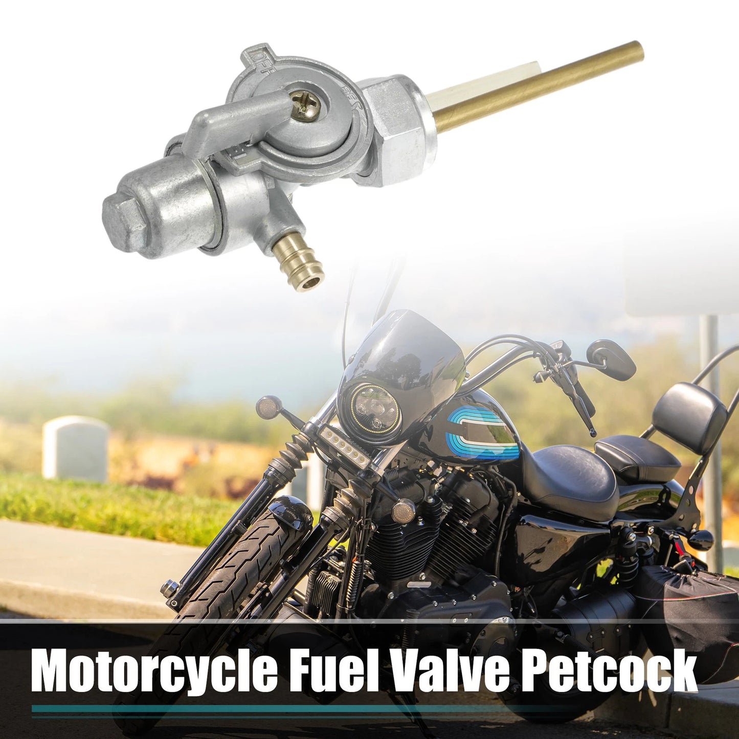 Motorcycle Fuel Valve Petcock with Male Thread for Yamaha RX50 RD60 YZ80 DT80
