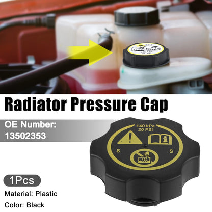 Radiator Pressure Coolant Overflow Tank Cap for Buick Cascada (2016–2019)