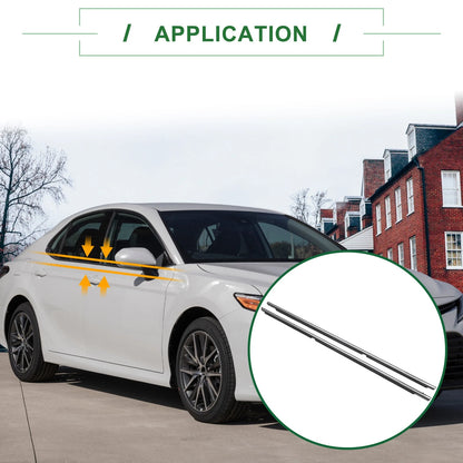 Weatherstrip Window Seal 2 x Rear Left & Right for Toyota Camry