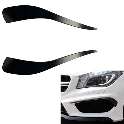 2 x Matte Front Bumper Spoilers for Mercedes Benz W117 CLA250 CLA45 (2013-2015)