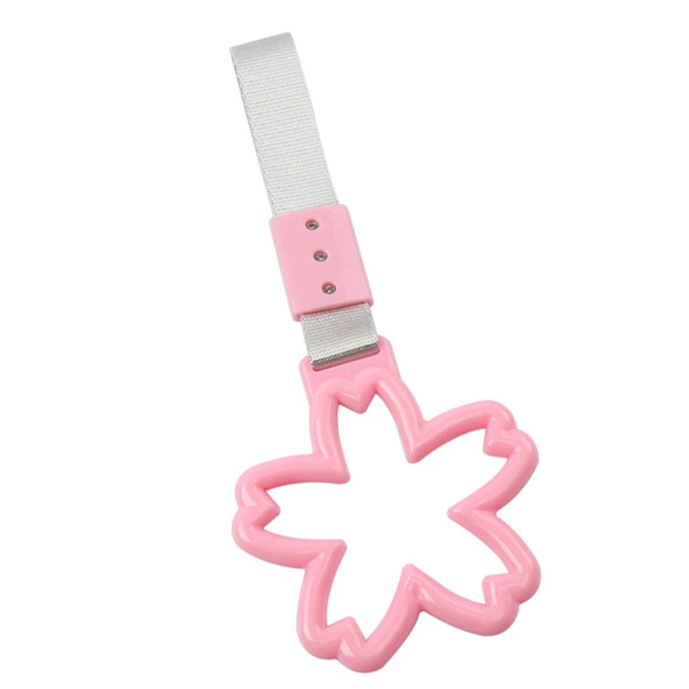 Pink Cherry Blossom Ring Handle Strap for Train Bus - Drift Charm Tools