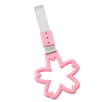 Pink Cherry Blossom Ring Handle Strap for Train Bus - Drift Charm Tools