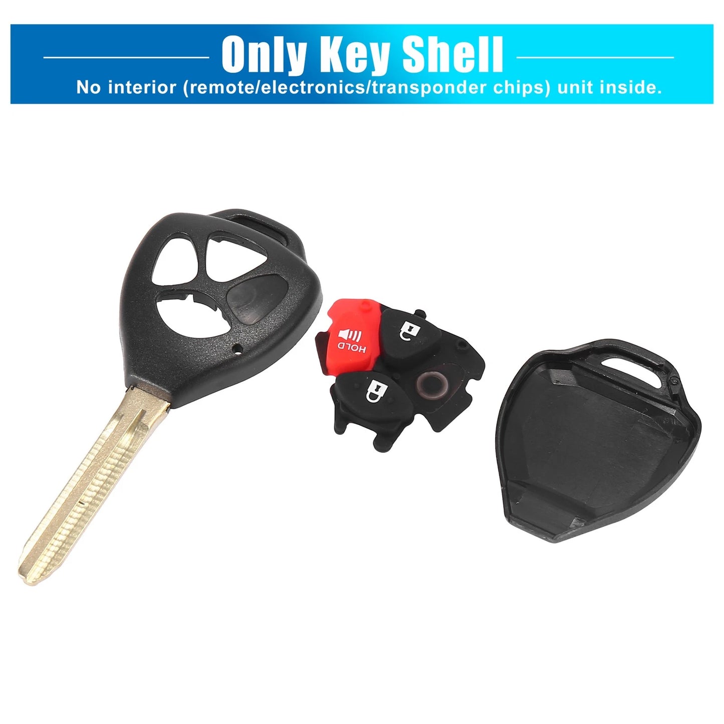 Key Remote Case for Toyota Camry (2007-2010) - 3 Button