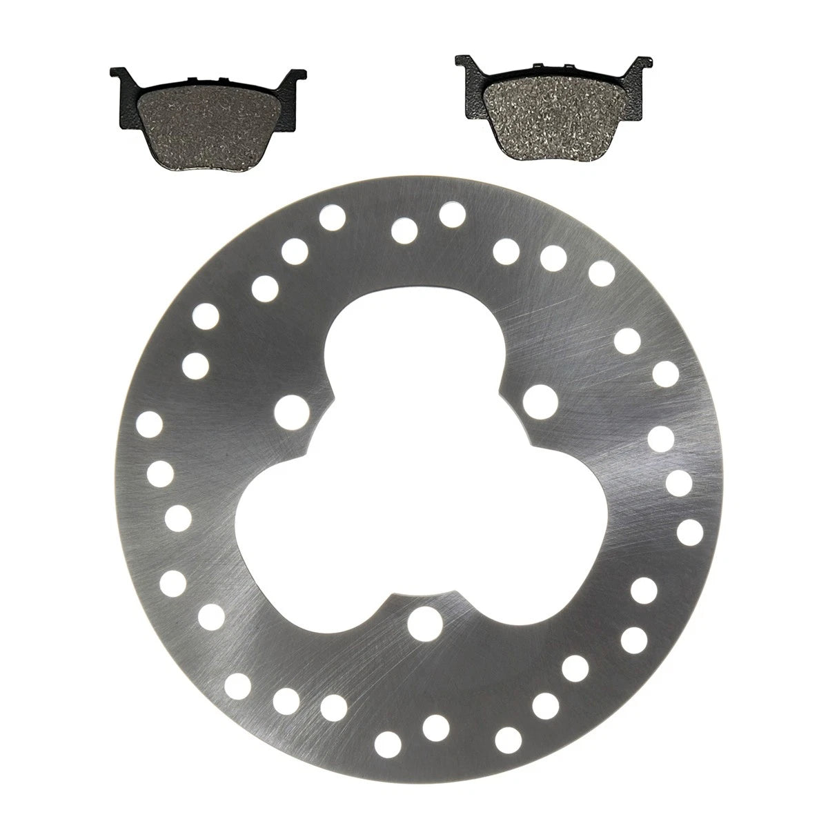 Rear Disc Rotor & Semi-Metallic Pads for Honda TRX450R TRX450ER Sportrax (2004–2009)