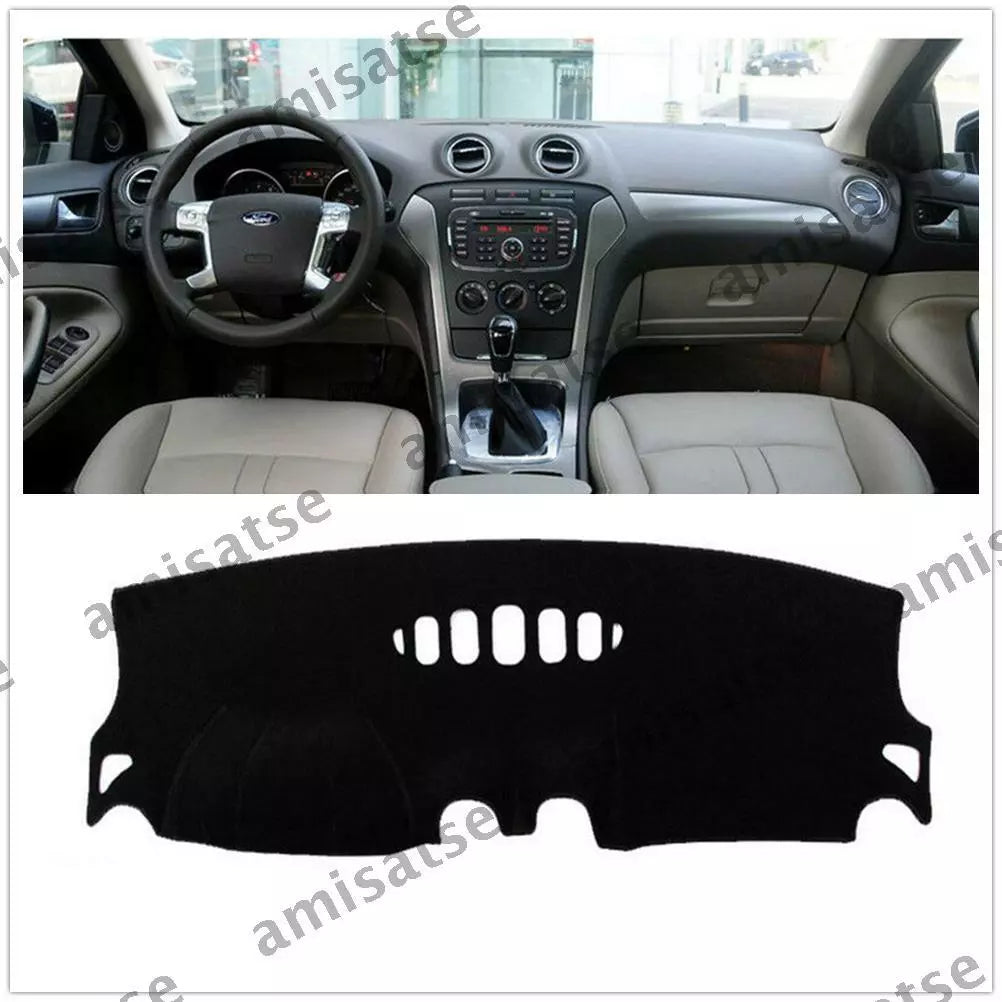 Dashmat for Ford Mondeo 2007-2012 Black Dashboard Cover Sun Visor Pad (2007-2012)