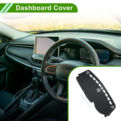 Dashboard Cover Mat for Jeep Compass (2017-2021) Black