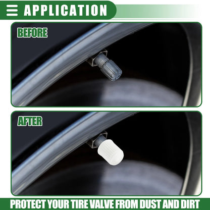 20pcs 12mm Universal Tire Valve Stem Caps for Cars & Motorcycles