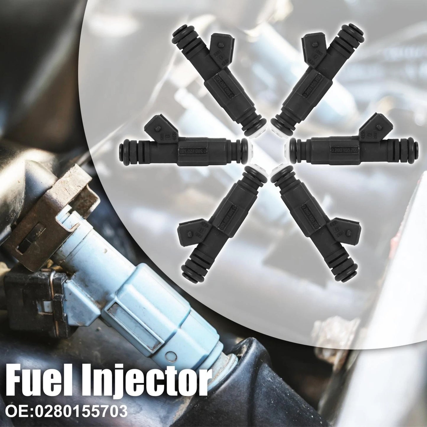 Fuel Injectors 6 x for Jeep Cherokee Wrangler 4.0L (1987-1998)
