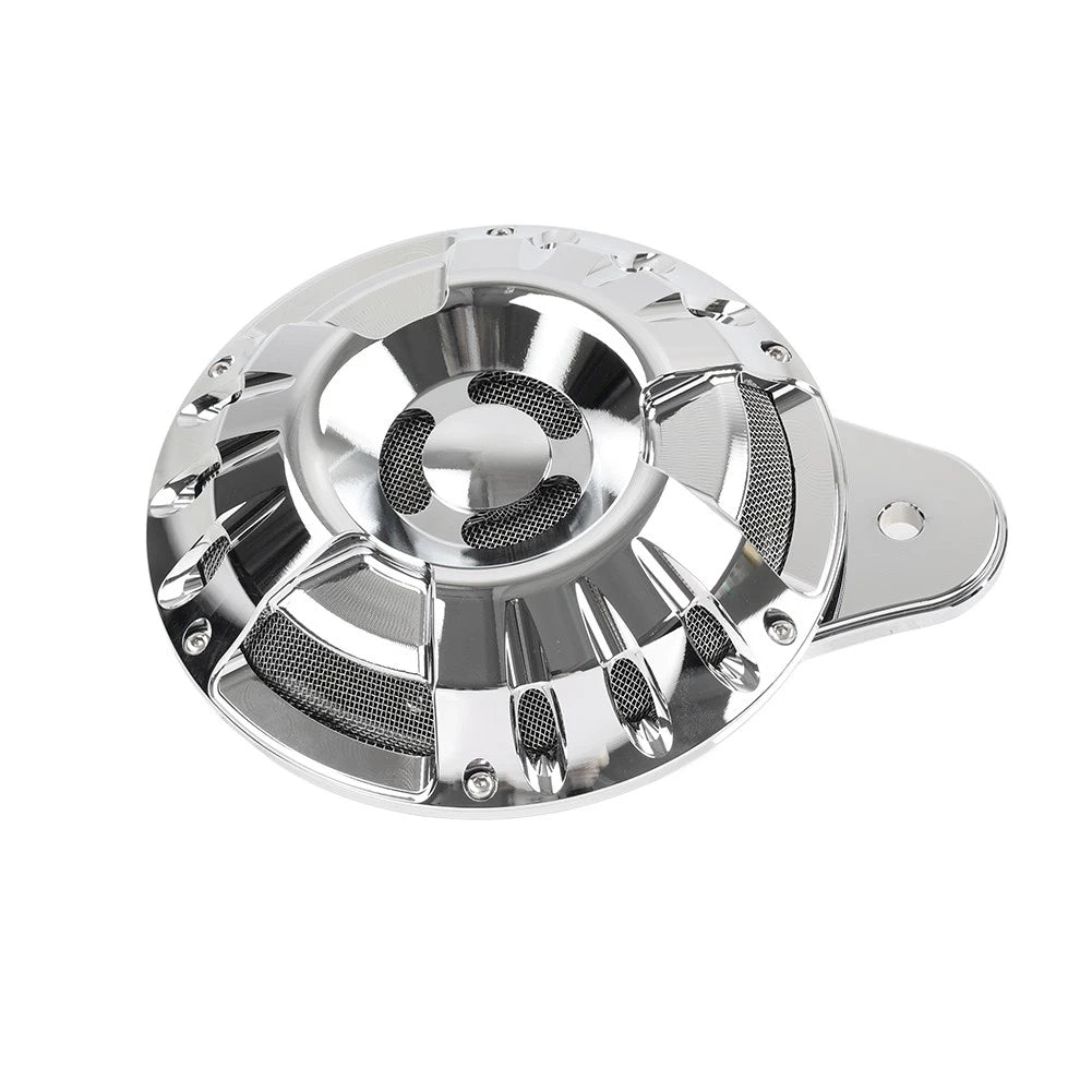 110dB Horn Speaker Cover Chrome for Harley Touring Glide Big Twin (1991-2023)