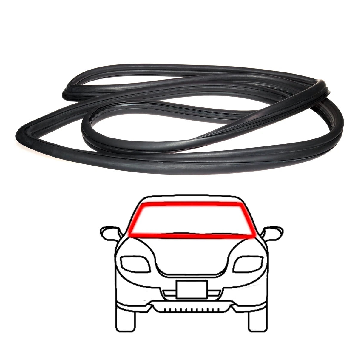 Front Windshield Seal for Toyota Hiace RegiusAce LH105 LH113 LH118 1989-2004