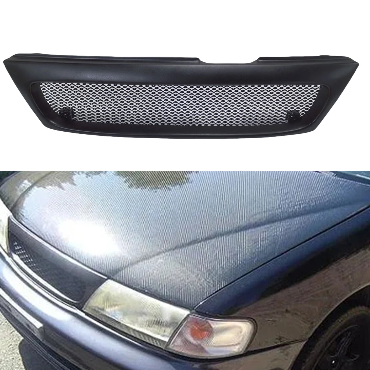 Front Bumper Grille Mesh for Nissan Sentra 200SX Lucino (1995-2008)