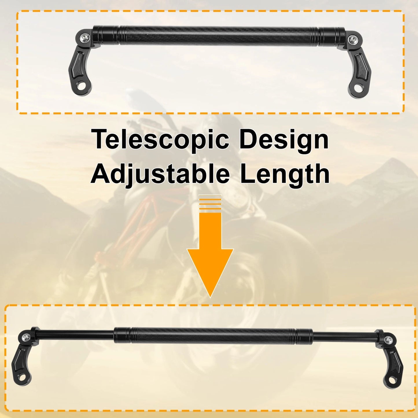 Balance Handle Bar Extender Bracket 300mm Center Hole for Motorcycle