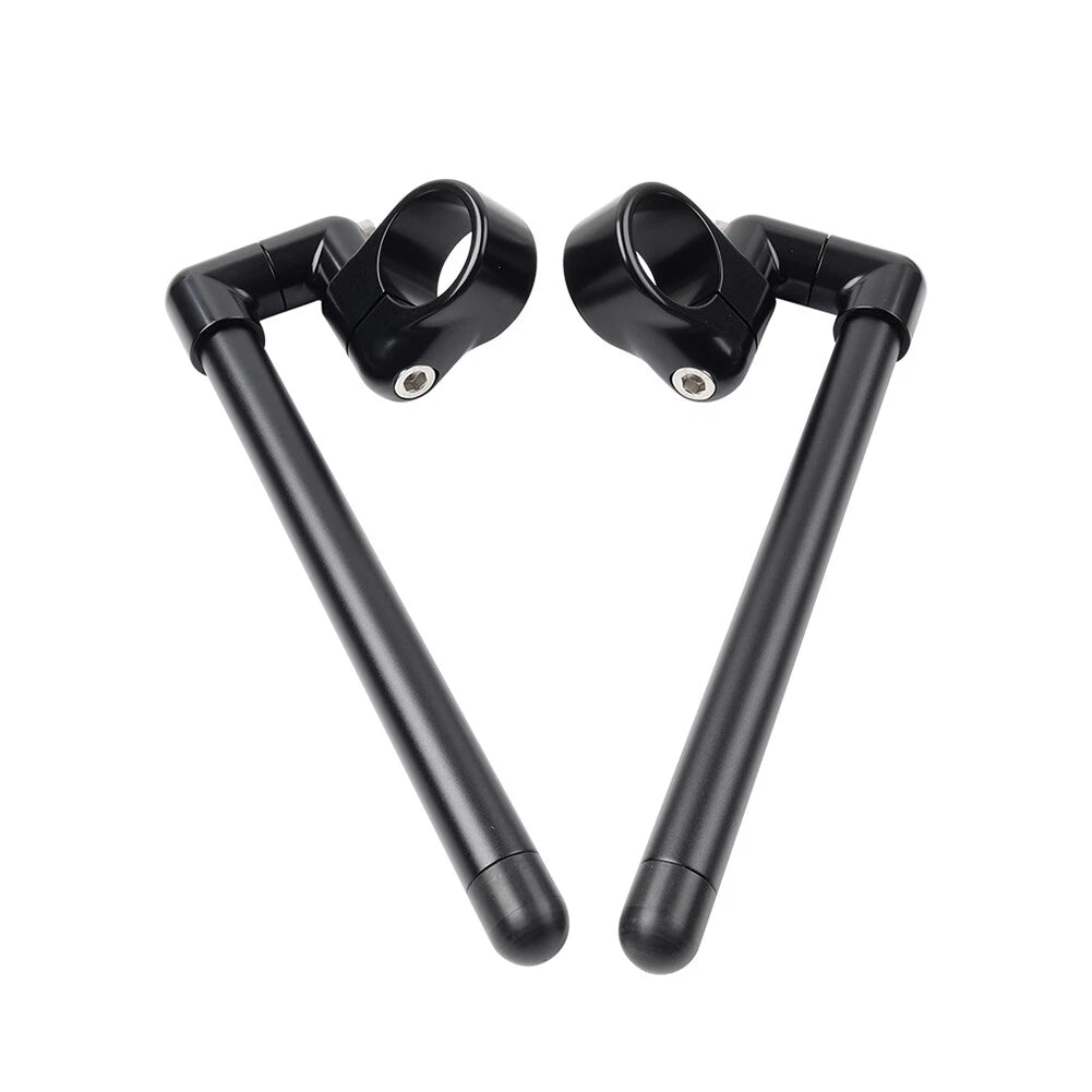 46MM Black Cafe Racer 7/8" Clip-On Handlebar for Motorcycle