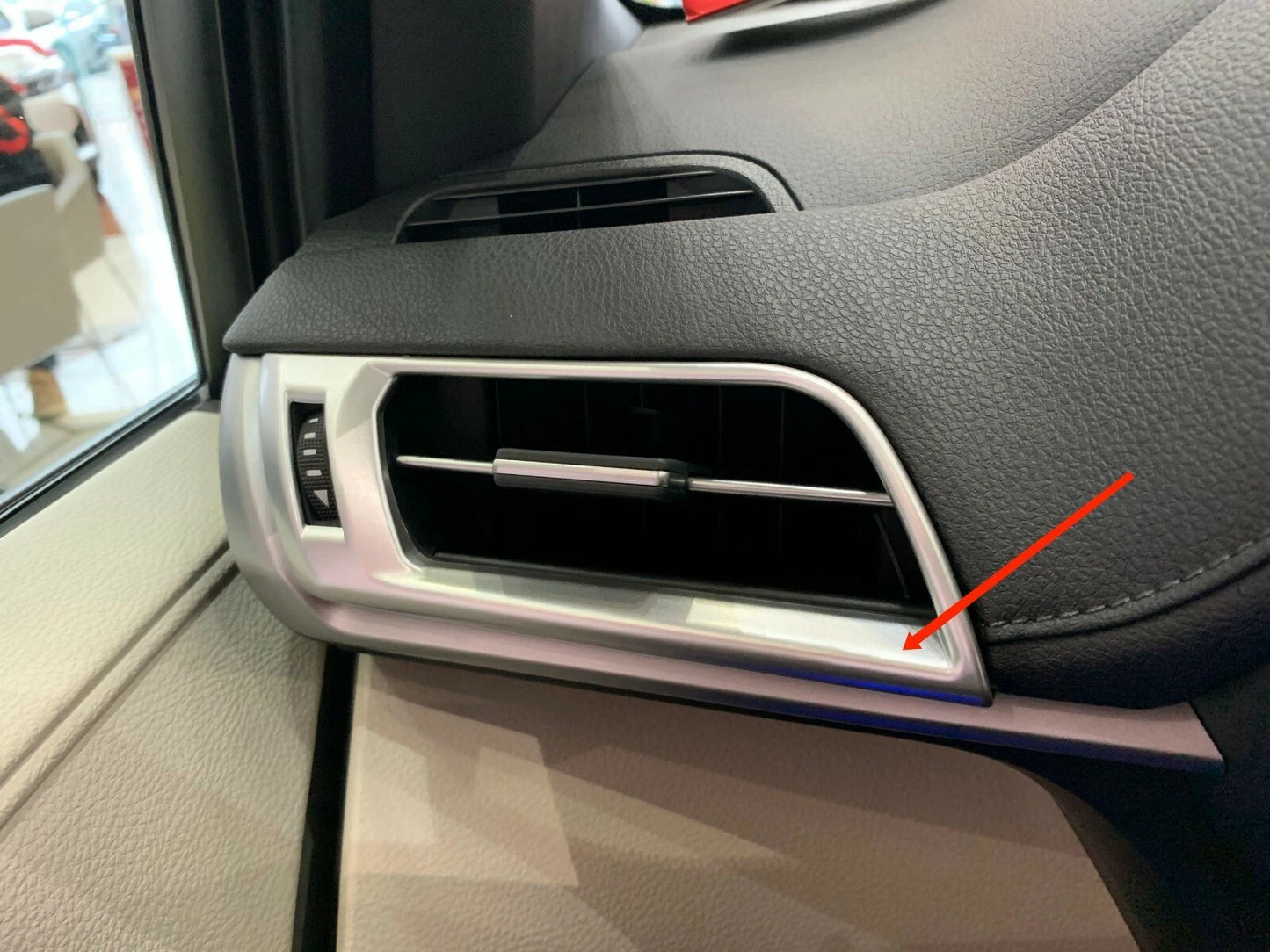 Air Vent Outlet Front Side Cover Trim for 2021-2023 Toyota Sienna 2 x ABS Matte