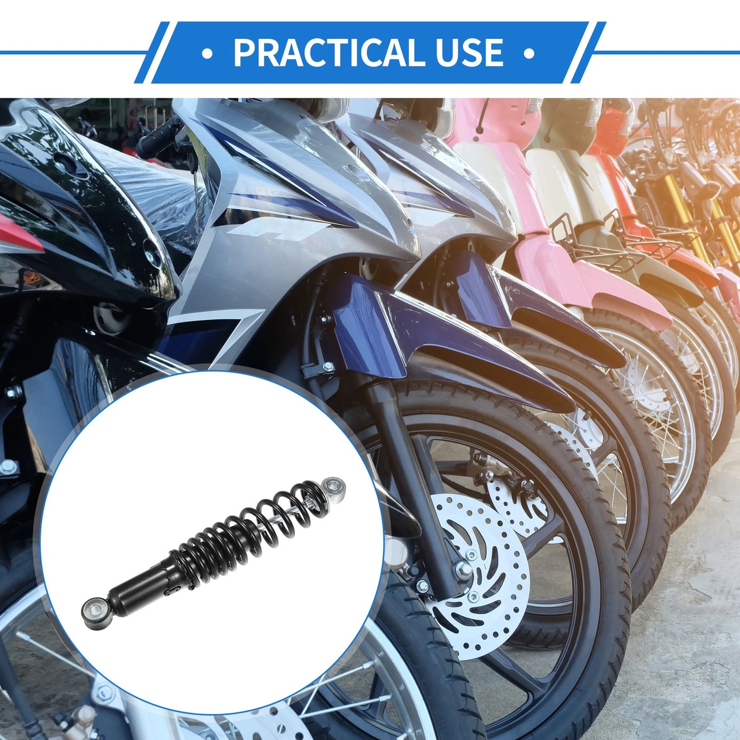1 Pair / 320mm / Motorcycle Rear Suspension Shock for Motorcycle Black