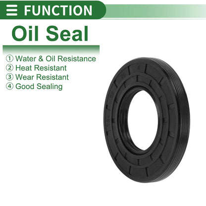 Oil Seal Rotary Shaft Seal NBR Rubber 35x70x8mm High Pressure Black