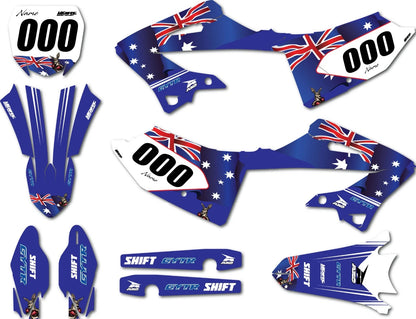 Full Custom Graphic Kit for Yamaha YZ 250 (2022-2025) Aussie Style MX Stickers
