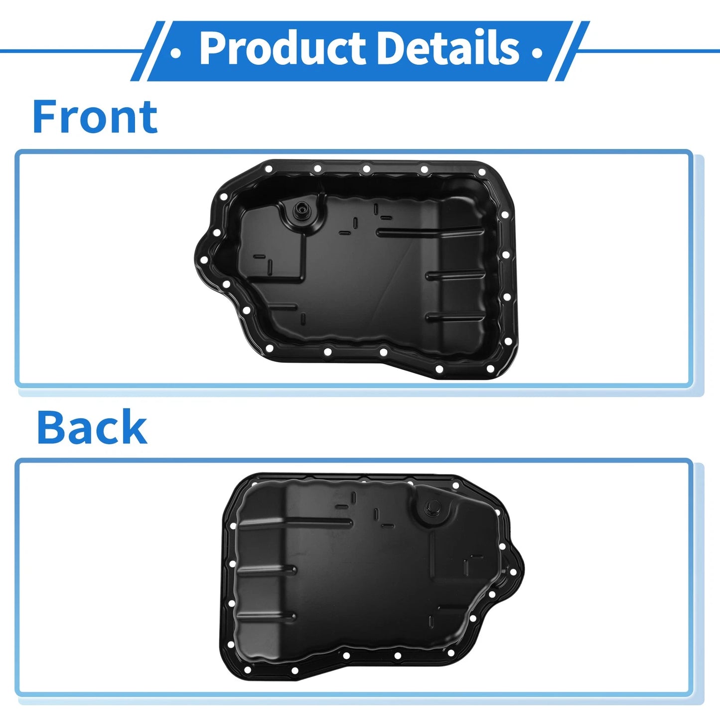 Engine Oil Pan for Toyota Camry (2015-2018) - Steel Black