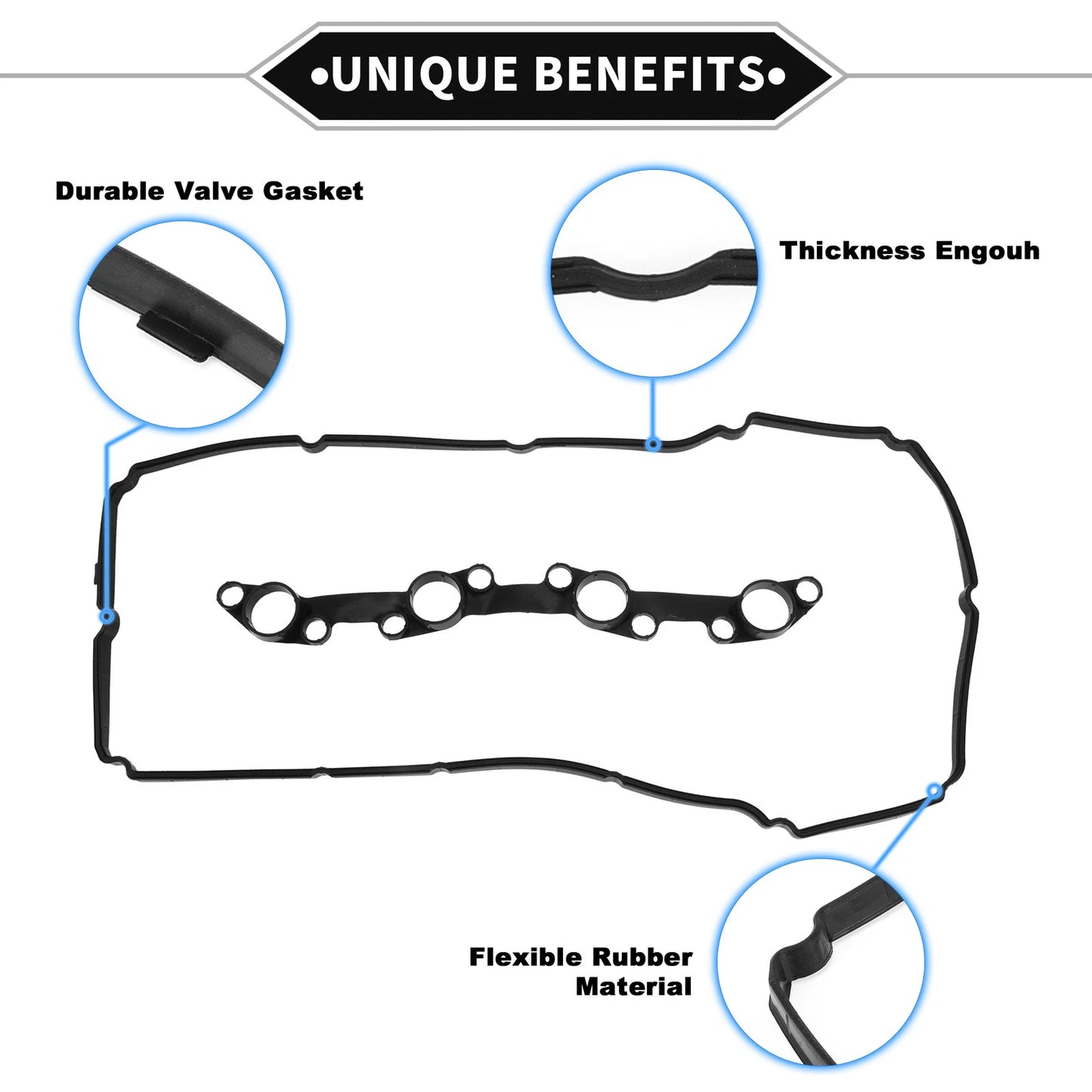 Valve Cover Gasket for Toyota Tacoma 2.7L L4, 4Runner 2.7L L4 (1995-2004)