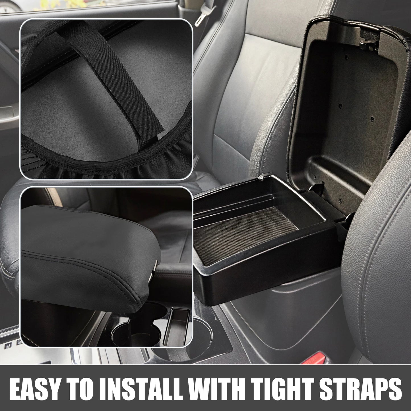 Center Console Armrest Cover for Dodge Durango (2011-2021) Black