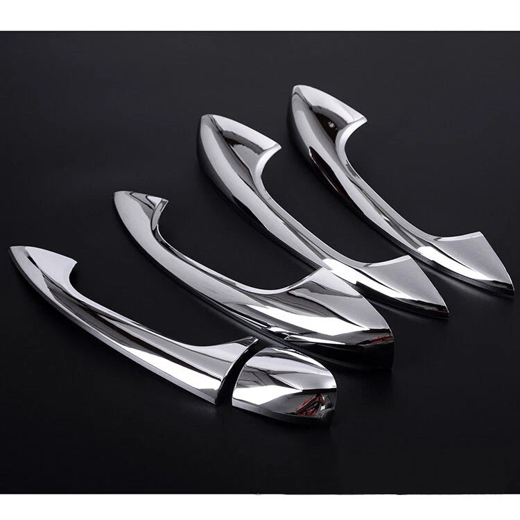 4pcs Chrome Outer Door Handle Cover Trim Fit for Benz C W204 2015-2017