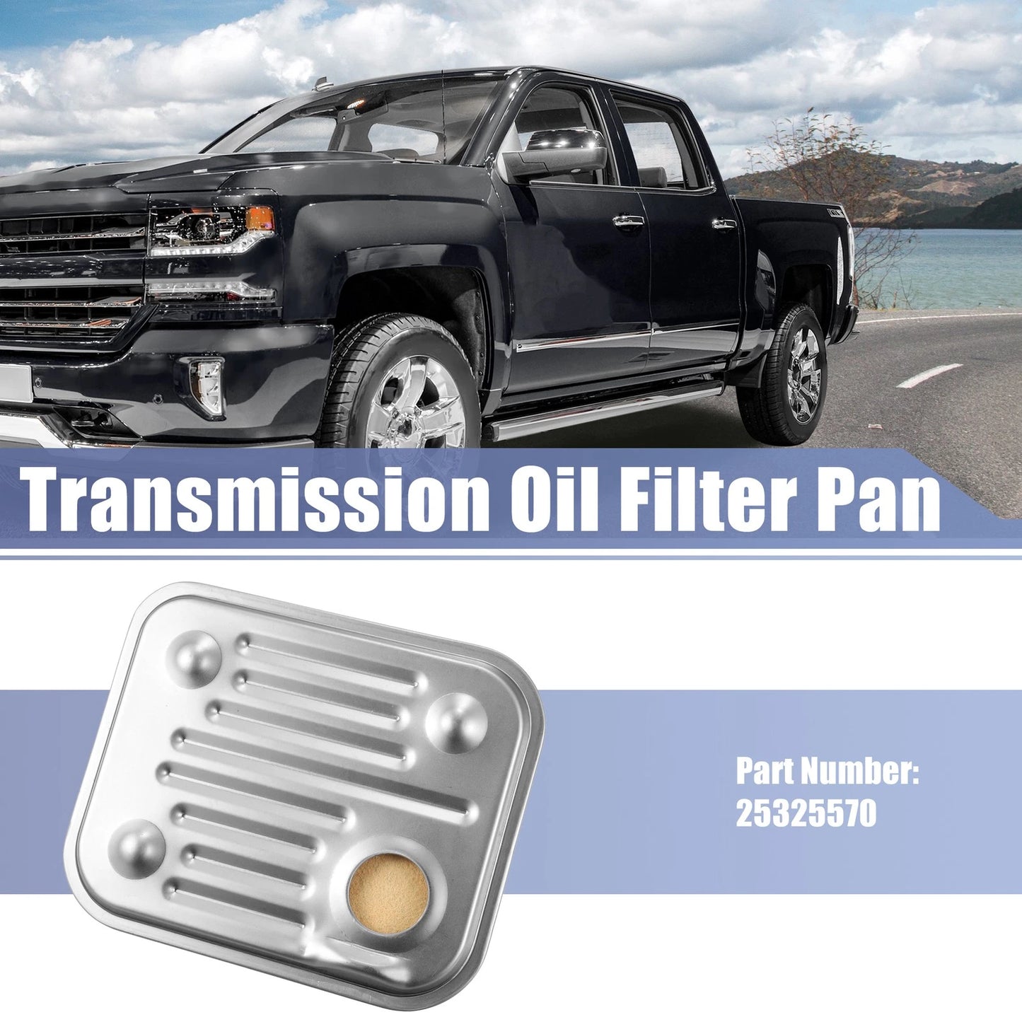 Transmission Filter Oil Pan for Chevrolet Silverado 2500 (2001-2008)