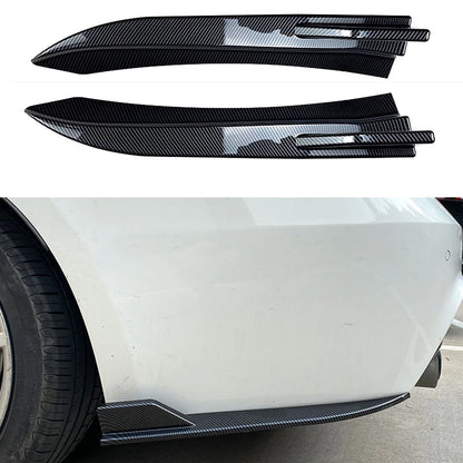 2 x Carbon Fiber Look Rear Bumper Side Splitters for BMW F30 M Sport (2013-2019)