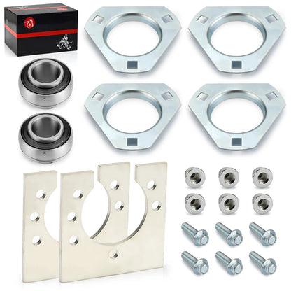 Live Axle Bearing Kit 1x for Go-Karts/ATV with 3 Hole