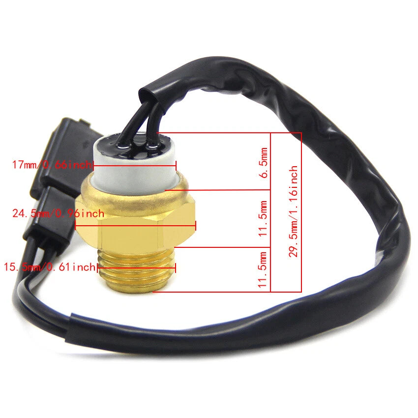 Radiator Fan Thermo Switch for Suzuki GSX400, VX800, GSXR750, RF600, GSF250 (1983-2000)