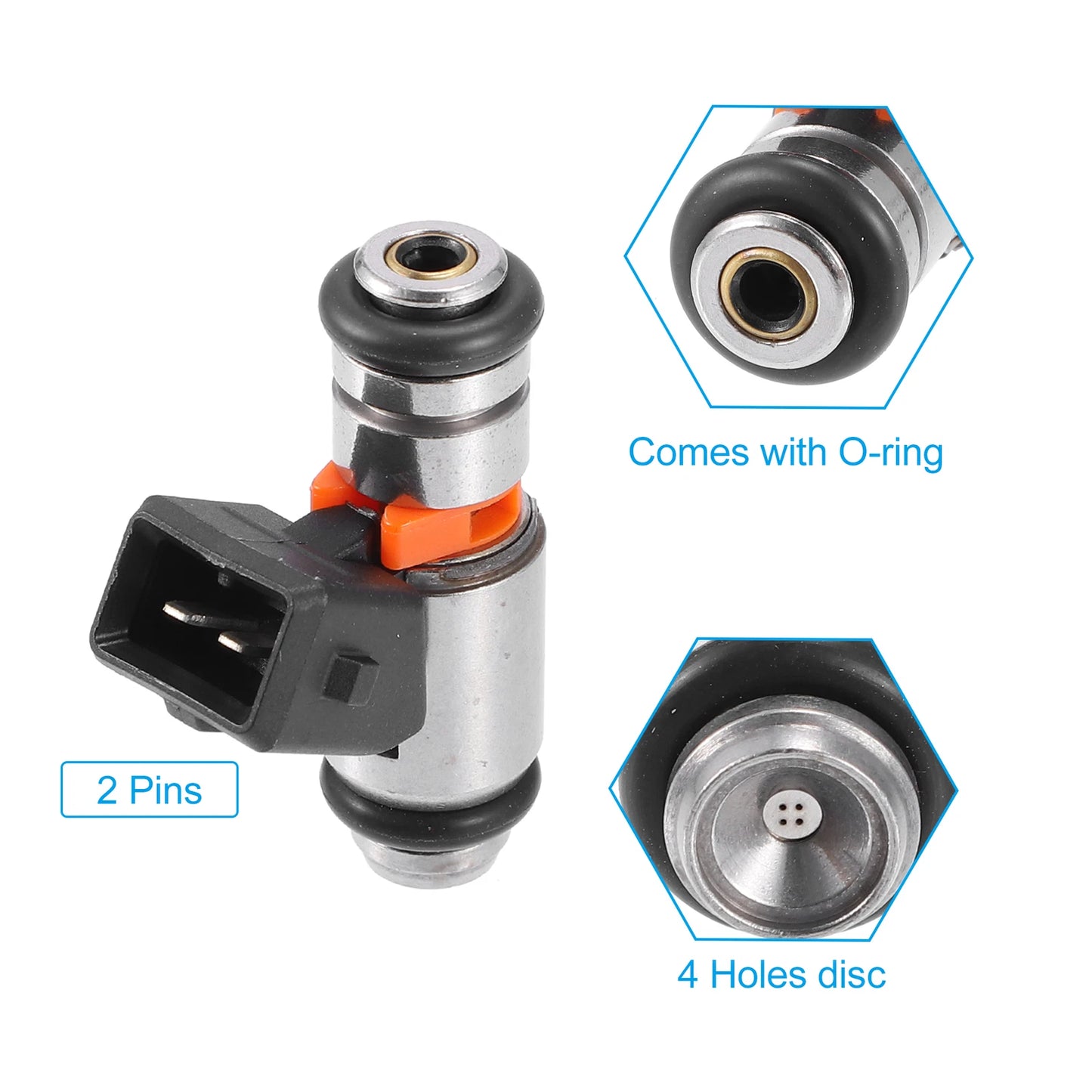 4 Pcs Fuel Injector for Ford KA Hatchback 1.6L (2003-2008)