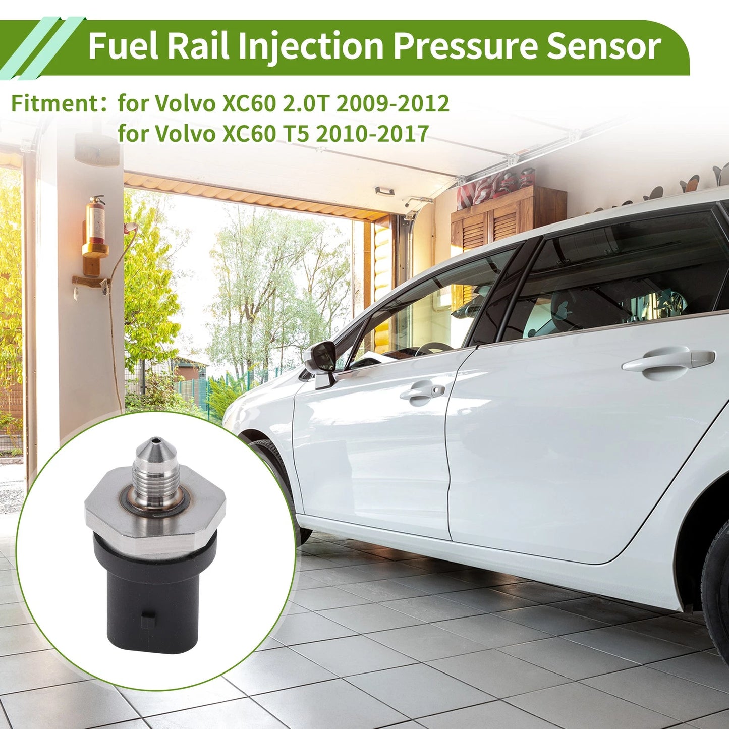 Fuel Injection Pressure Sensor for Volvo XC60 2.0T (2009-2012) 1 x Pc