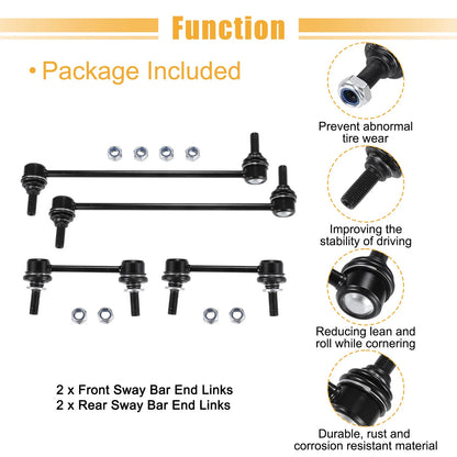 4pcs Sway Bar Stabilizer End Links for Ford Edge, Fusion (2007-2012)