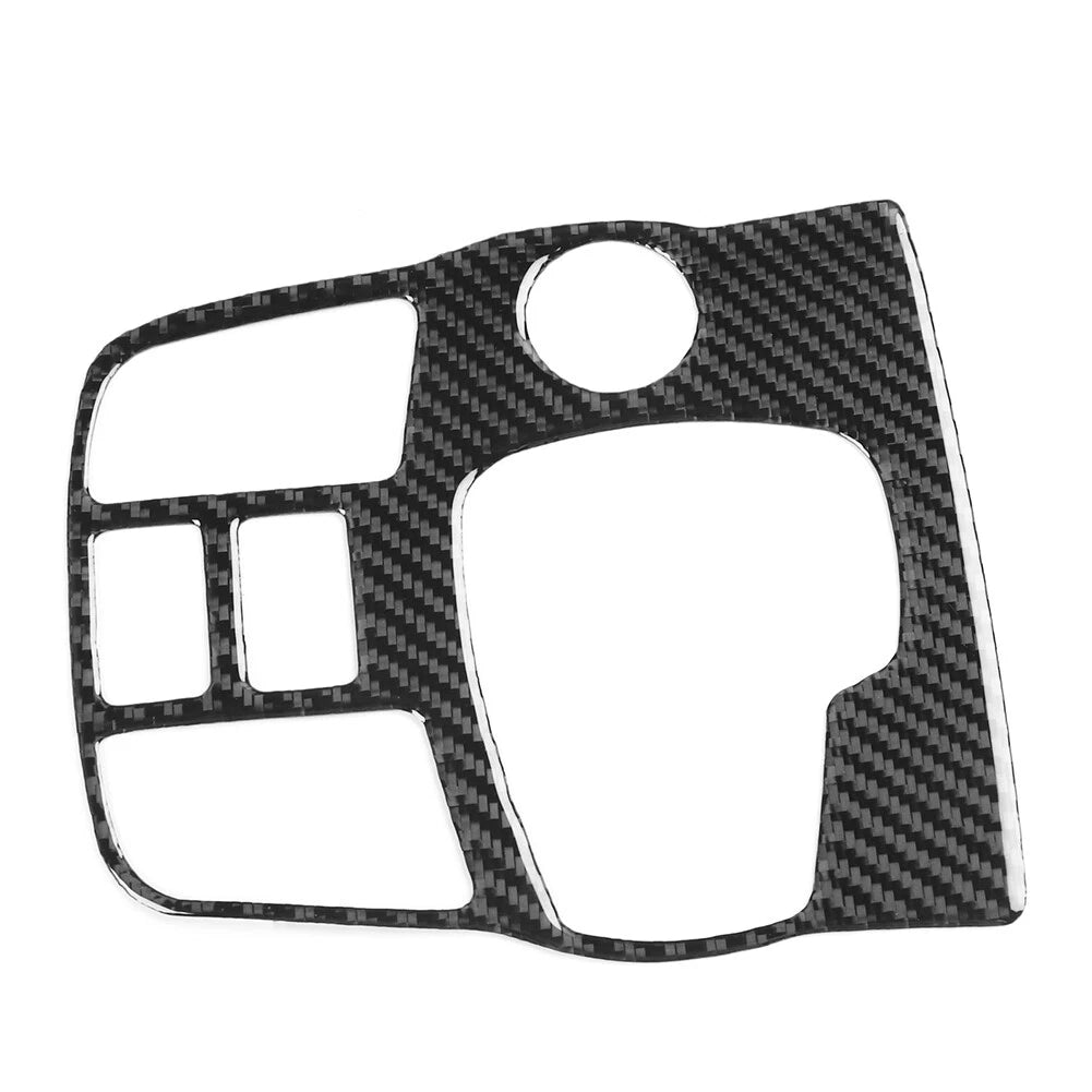 Black Carbon Fiber Gear Shift Panel Cover Trim for Jaguar F-Type (2013-2024)