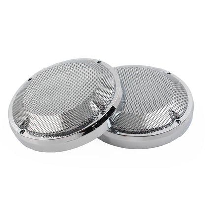 6.5" Saddlebag Lid Speaker Grill Covers for Harley Touring Electra (1983-2020)
