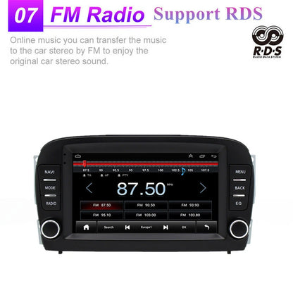 7" Car Android 13 Stereo Radio GPS Navigation for Benz SL R230 (2001-2005)
