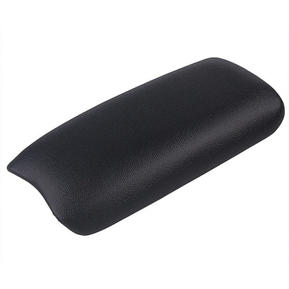 Black Real Leather Center Console Lid Armrest Cover for 2006-2011 Honda Civic
